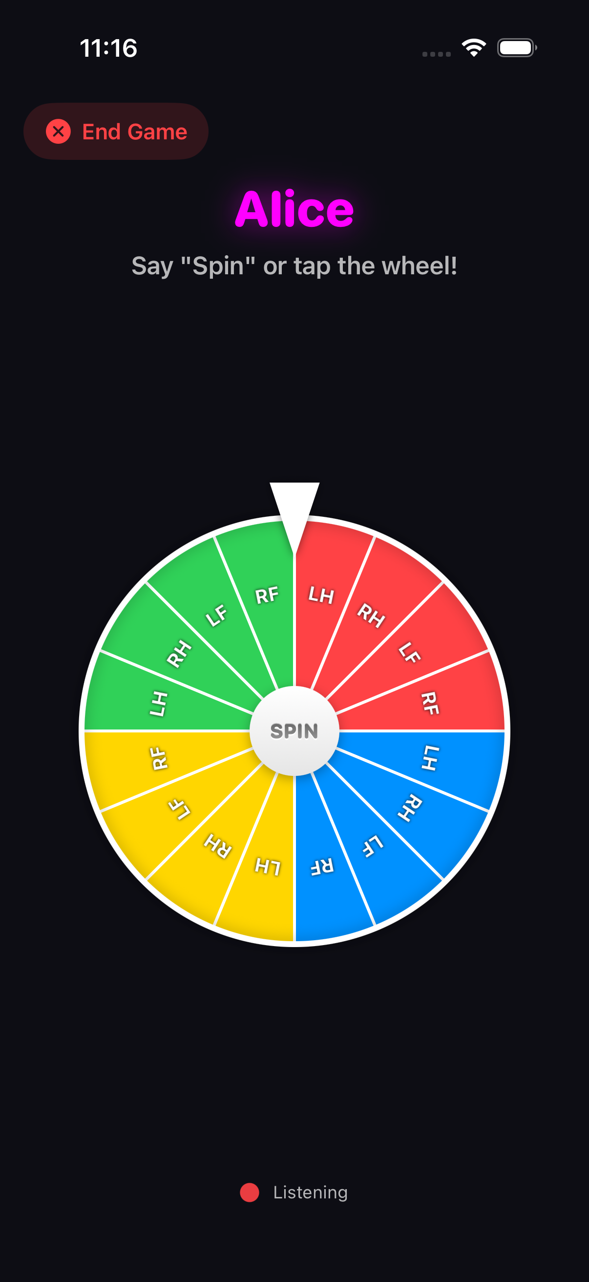 SpinCall on iPhone — Combined spinner style