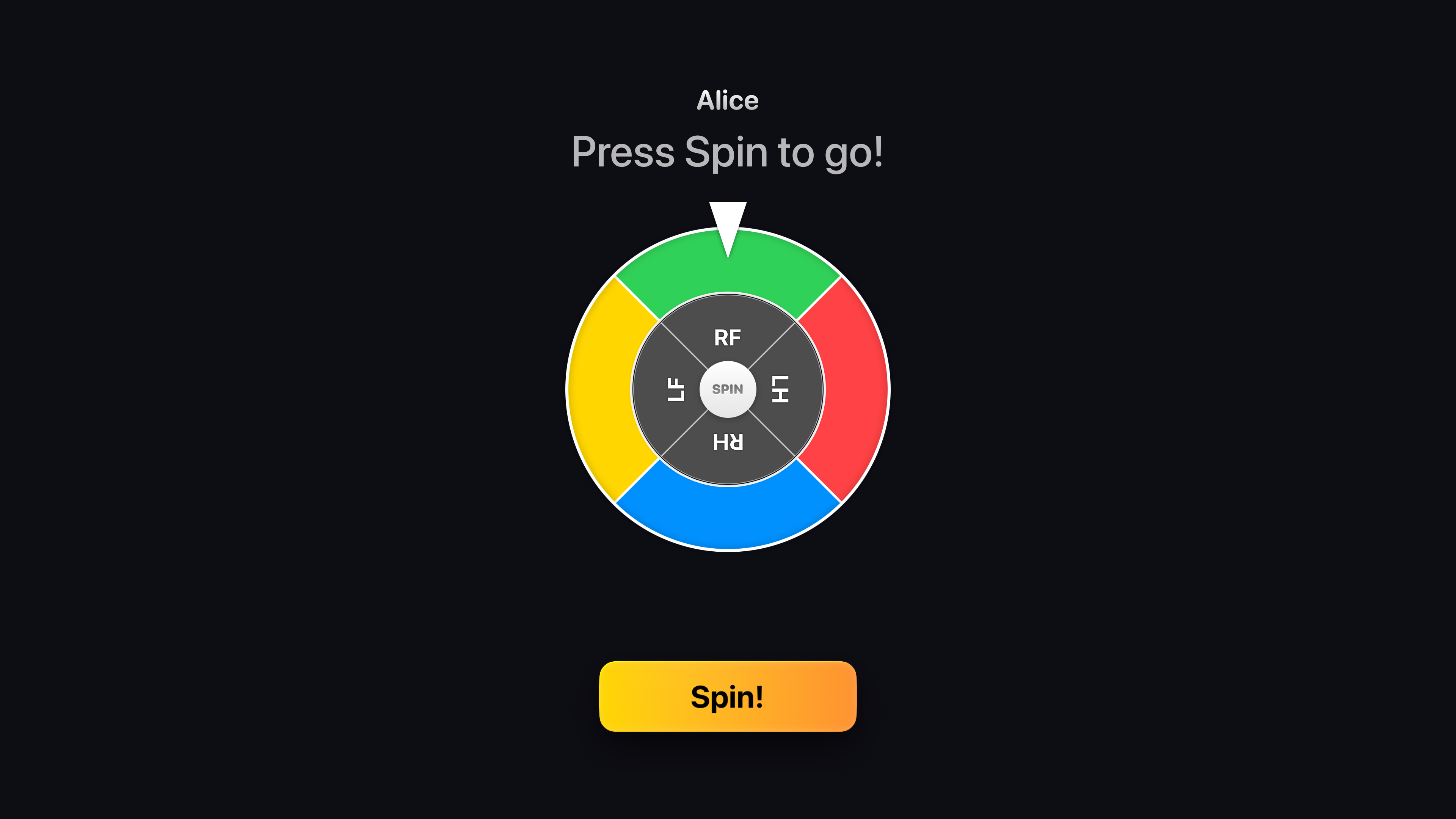 SpinCall spinner on Apple TV